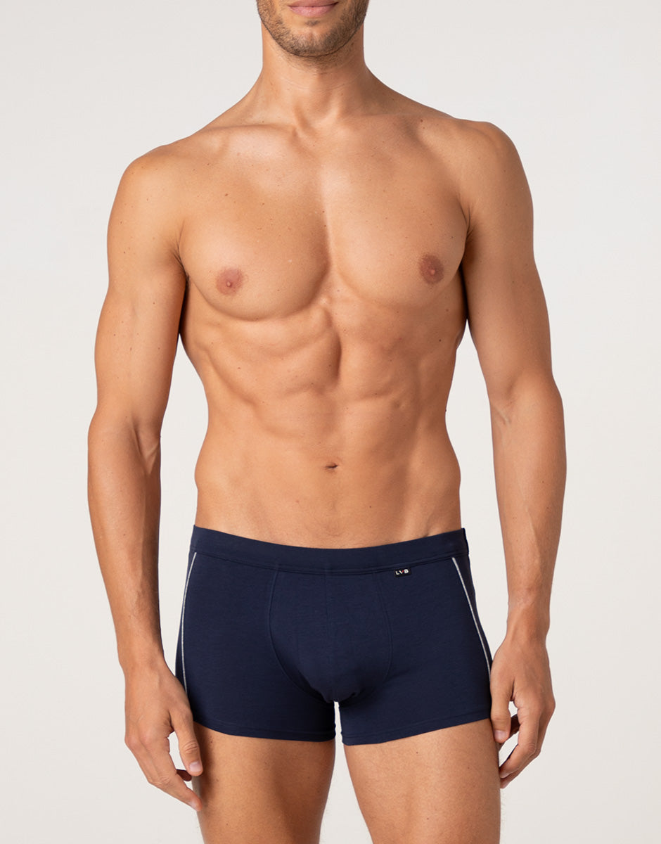 Lovable Value Elegance Dynamic Cotton boxer uomo blu notte cotone elasticizzato