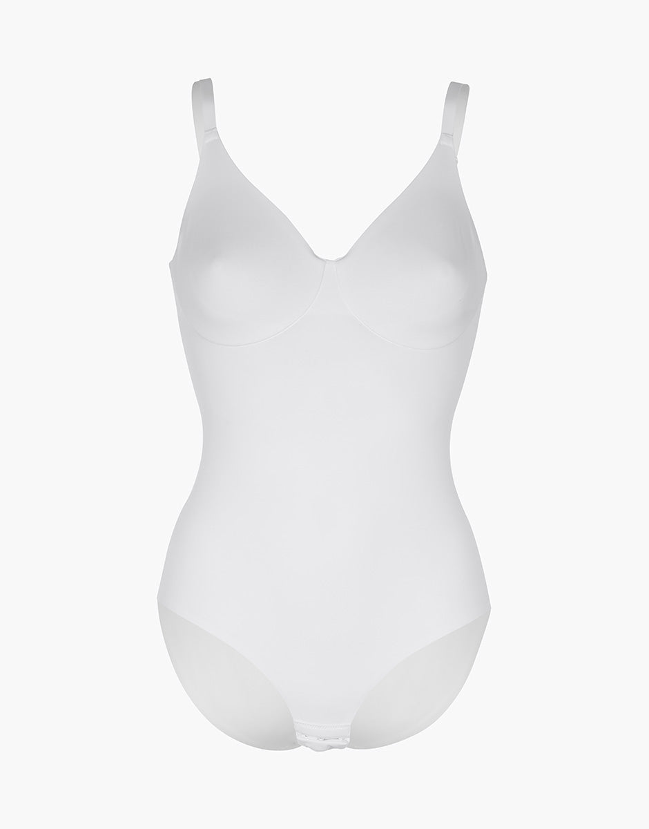 Lovable Invisible Essence body con ferretto bianco microfibra coppe non imbottite