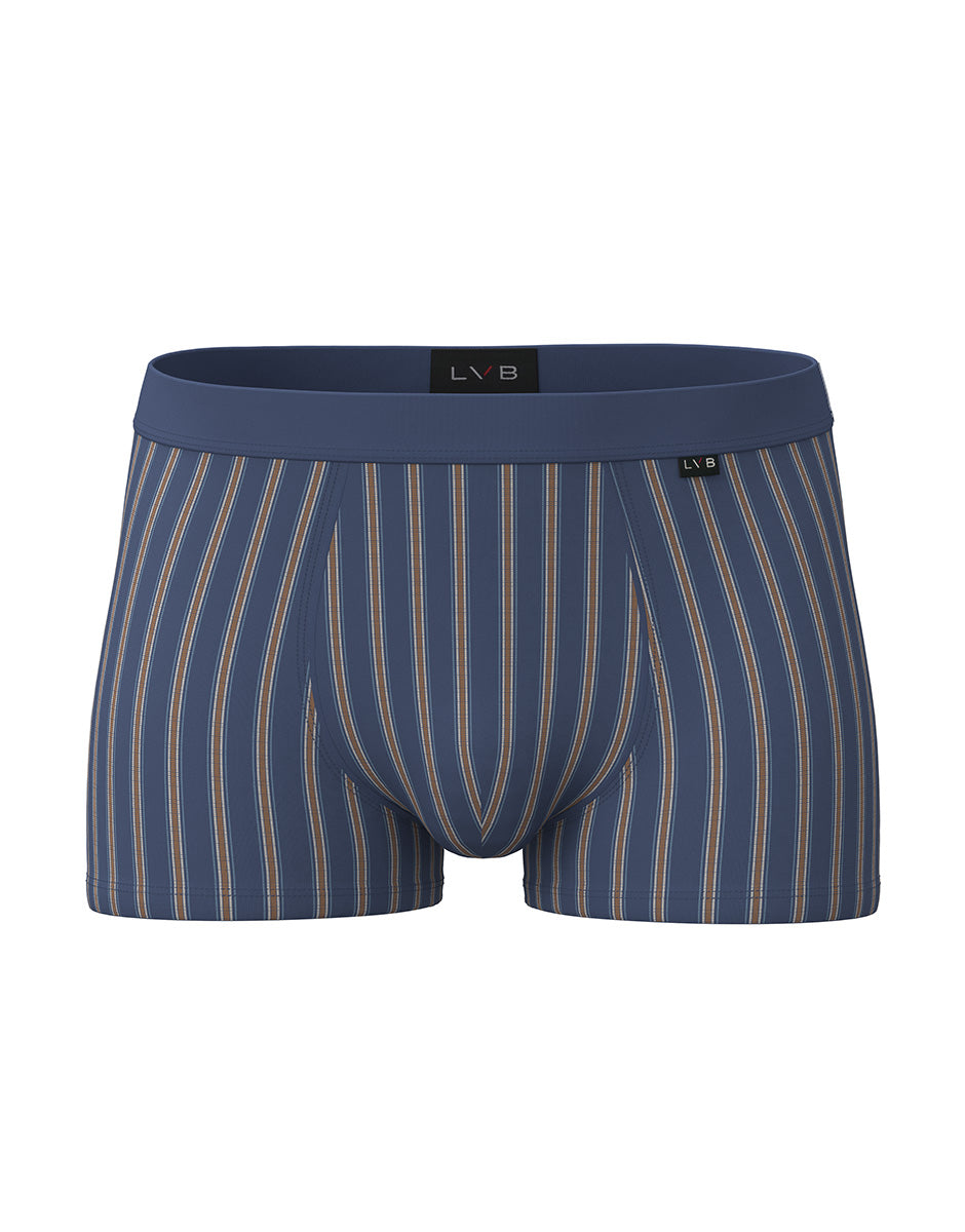 Lovable Value Elegance Casual Stretch Cotton boxer avio scuro a righe