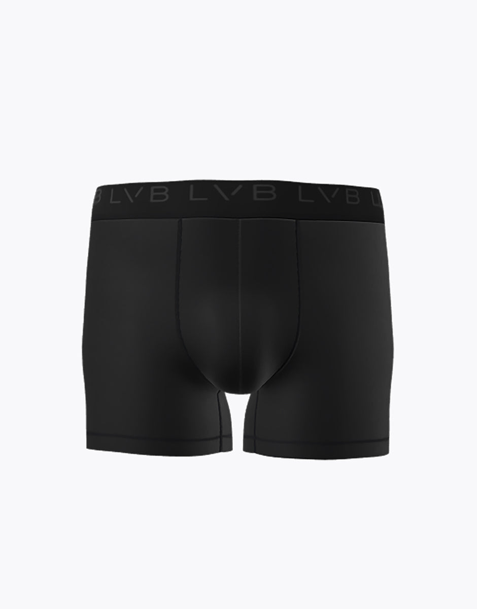 Lovable Value Elegance Boxer Lungo Ultra Stretch Modal nero elasticizzato