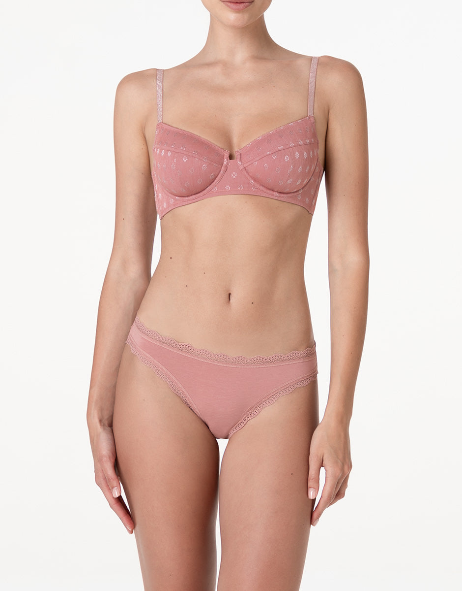 Lovable So Lacy Panties slip cotone elasticizzato rosa polvere taglia 2/S