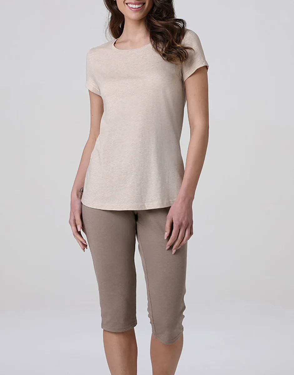 Lovable Basic Soul Pigiama Capri Girocollo pigiama cappuccino jersey cotone