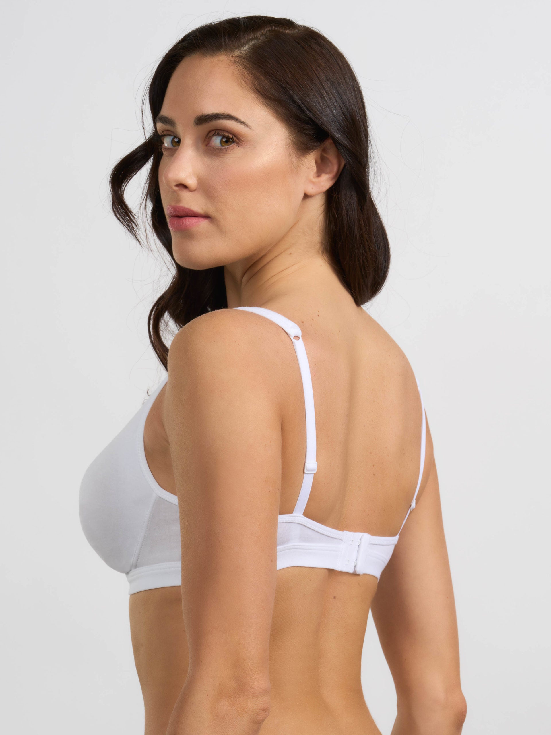 SPIMAN Millennial reggiseno modello vela bianco coppa B in cotone