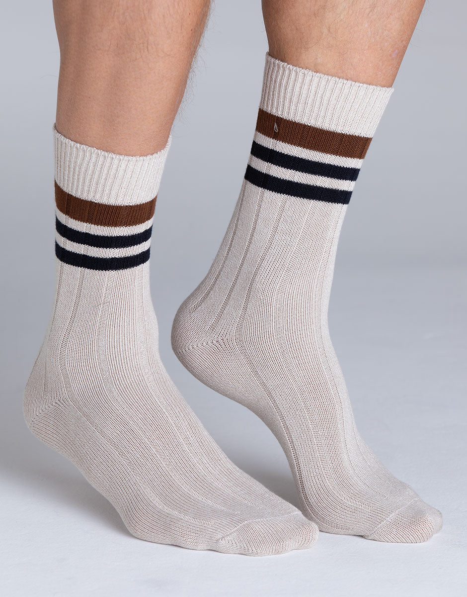 Lovable Basic Soul Calzini Corti Fancy Bamboo beige traspiranti