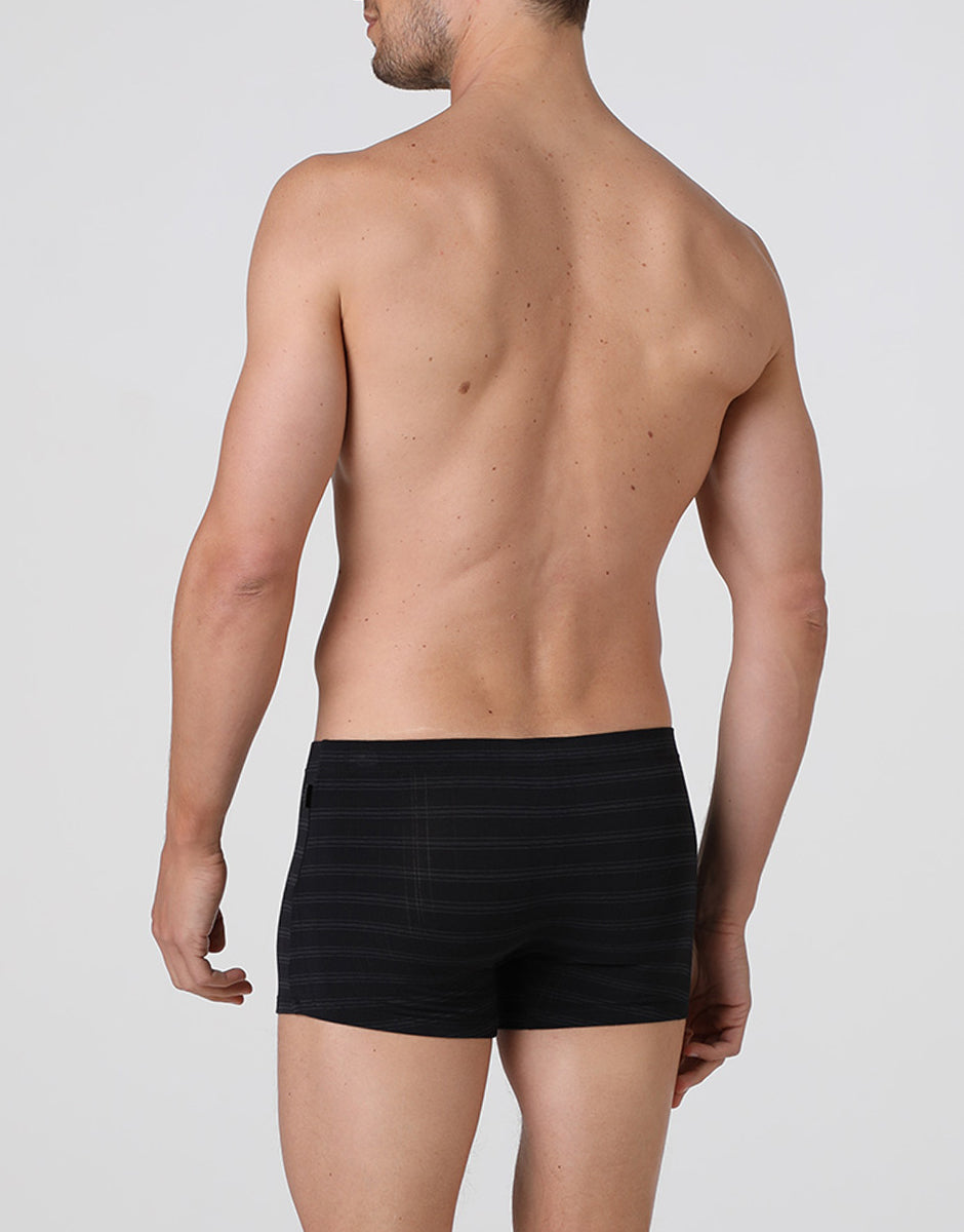 Lovable Value Elegance Boxer uomo in micromodal nero