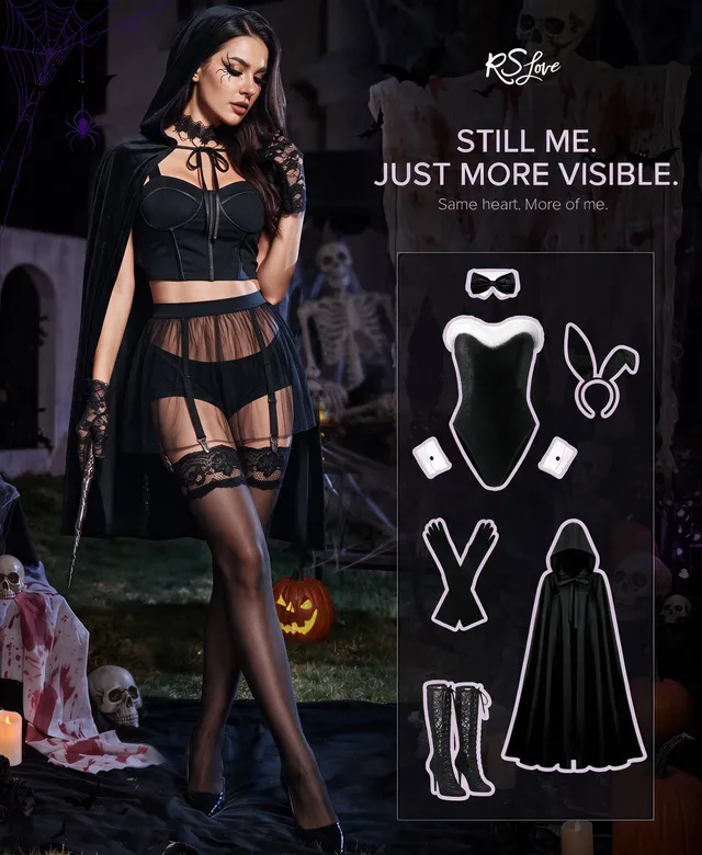 RSLOVE Thigh High calze autoreggenti nere 20D taglia unica