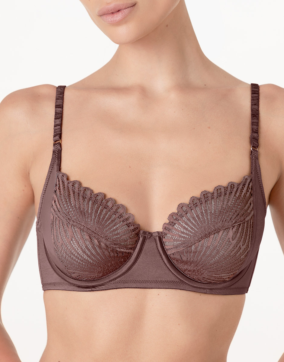 Lovable Garden Flowers Lace Blowball Lacy Micro reggiseno con ferretto nocciola