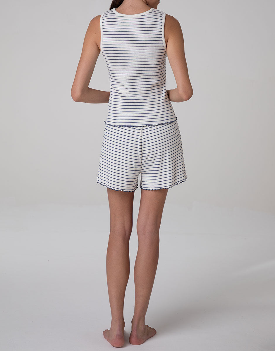 Lovable Basic Soul Pigiama con Top e Pantaloncini pigiama a costine
