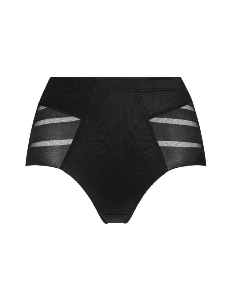 Lovable Body Bliss Fancy Shaping guaina vita media nero microfibra e tulle