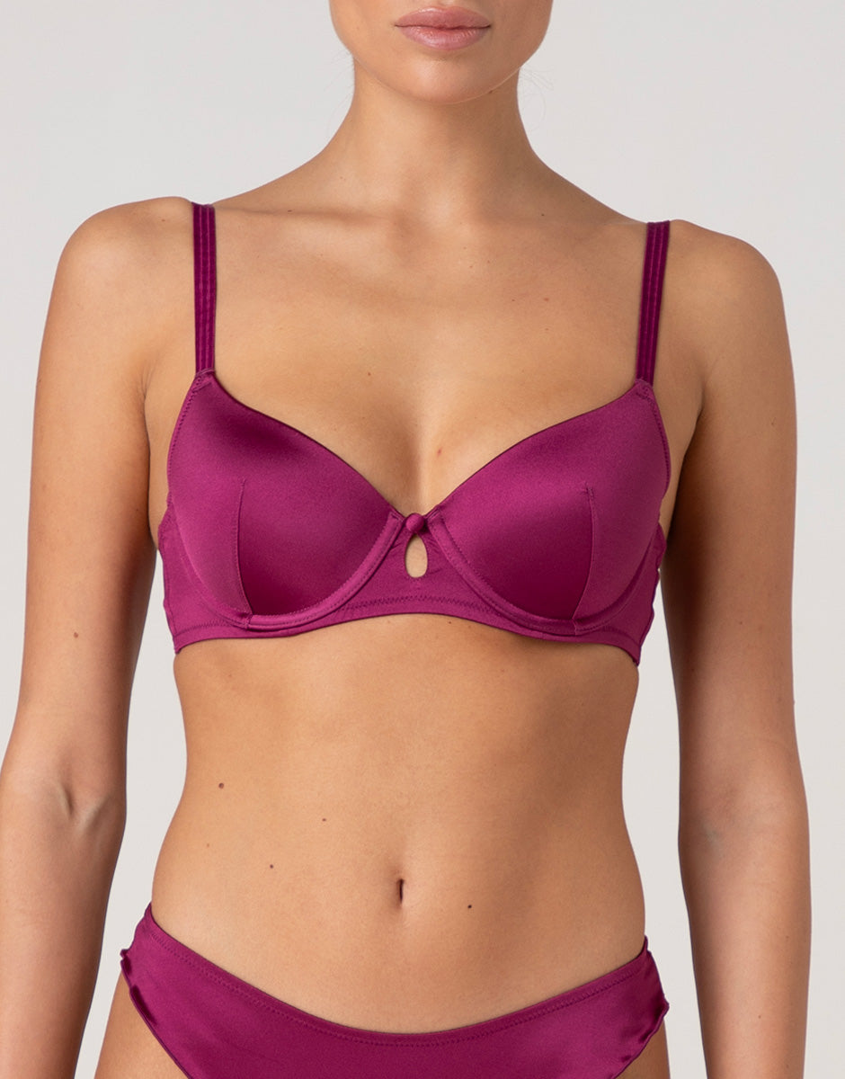 Lovable Invisible Lift Chic Micro reggiseno imbottito con ferretto lampone viola