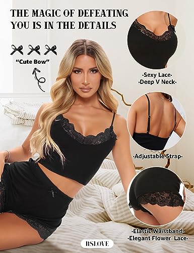 RSLOVE Pajama Set pigiama canotta e shorts argento