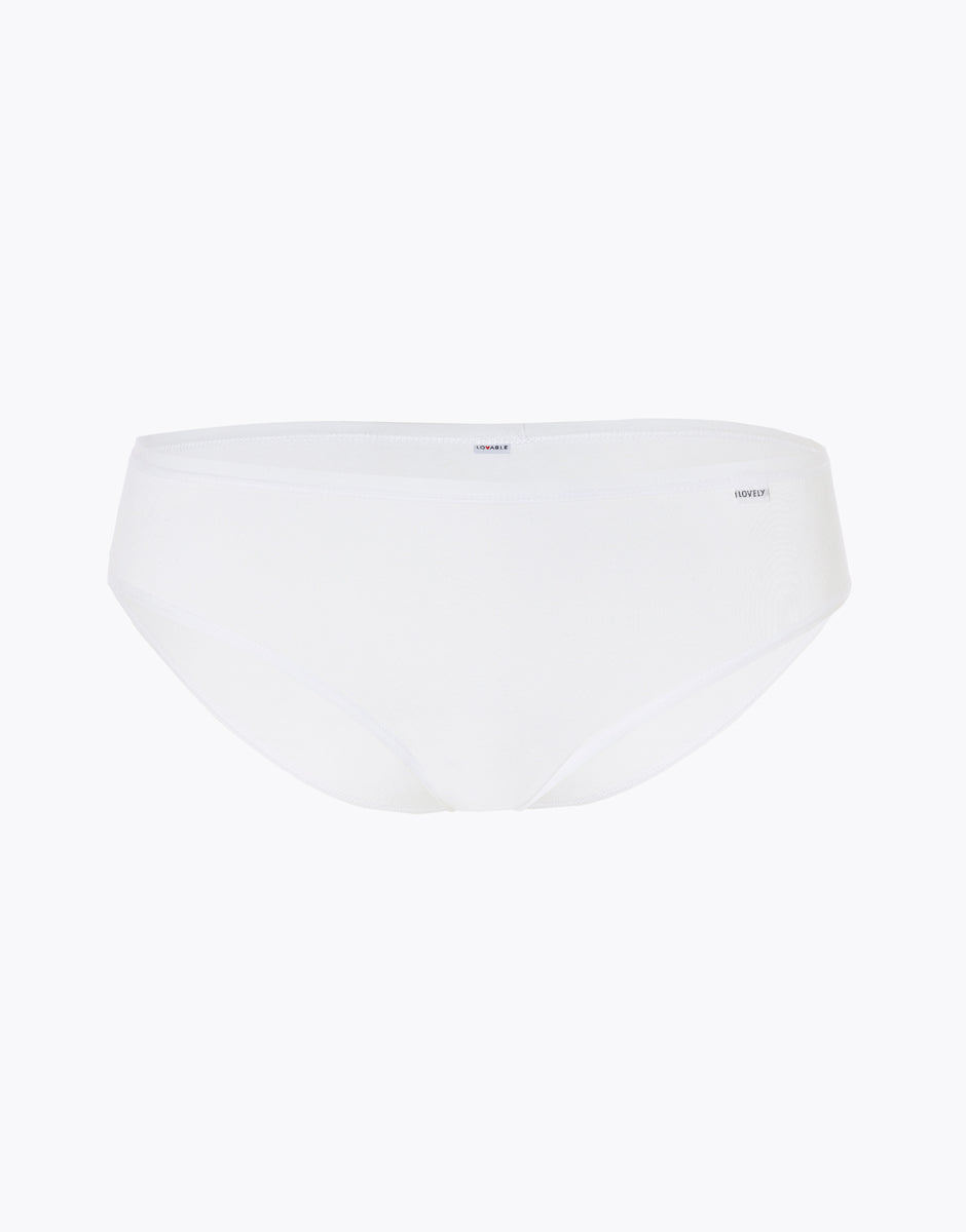 Lovable Lovely slip mini in cotone modal bianco vita bassa