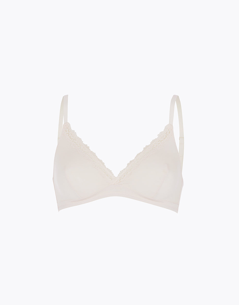 Lovable Invisible Cotton Trendy Modal reggiseno senza ferretto avorio perlato cotone modal