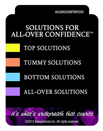 Maidenform Thigh Slimmers Shorty Everyday Control guaina nera L