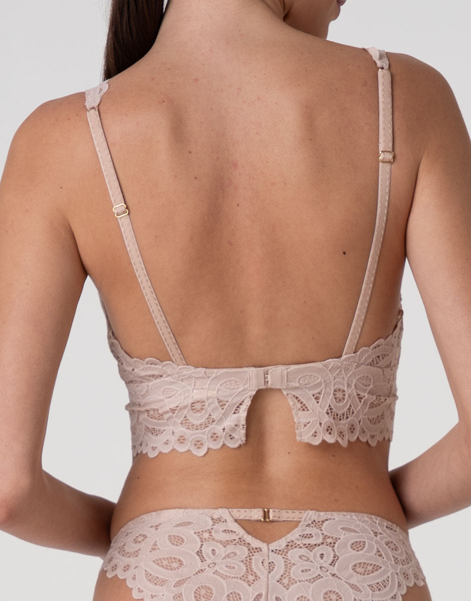Lovable Craft Lace bralette in pizzo cappuccino 2/S senza ferretto