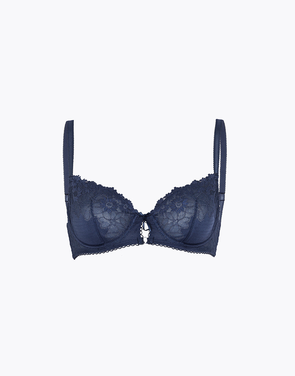 Lovable Garden Flowers Lace reggiseno con ferretto 3B blu polvere in pizzo