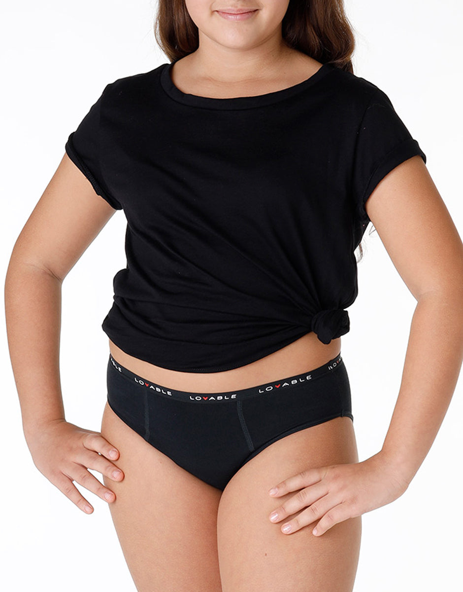 Lovable Lovely MY FIRST PERIOD PANTIES slip mestruale nero flusso abbondante