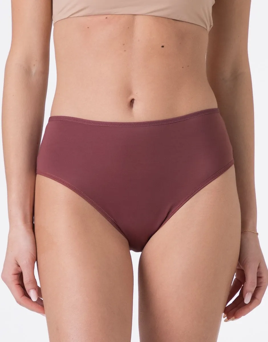 Lovable Invisible Lift Slip midi rosso amaranto in microfibra invisibile