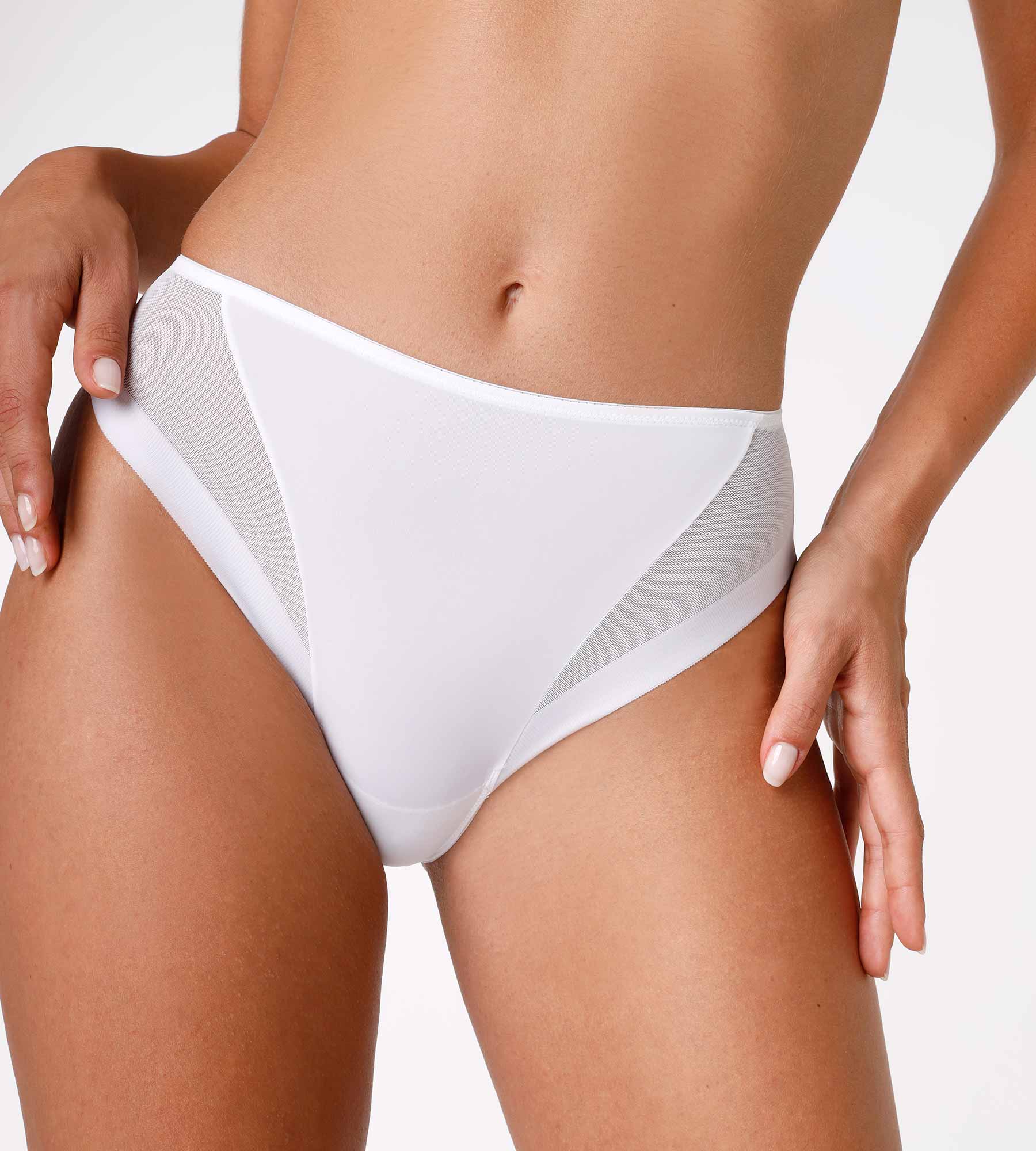 Lovable Invisible Ultralight slip midi sgambato bianco 2/S-6/XXL