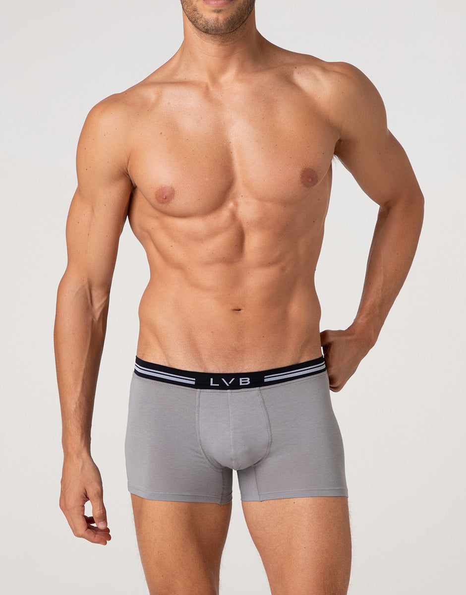 Lovable Value Elegance Comfort 360 Stretch Cotton boxer grigio scuro cotone elasticizzato