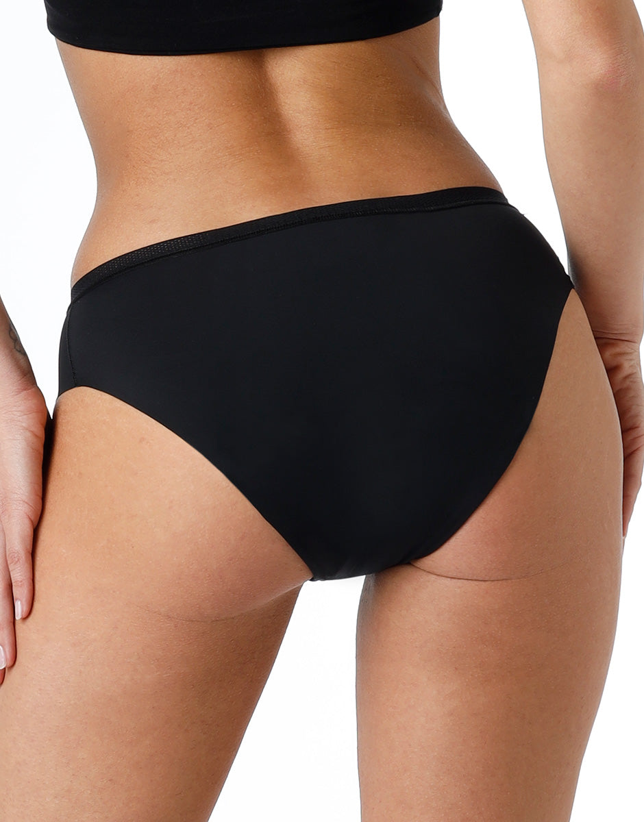 Lovable Invisible Lift slip da ciclo nero flusso medio 1/XS microfibra lavabile