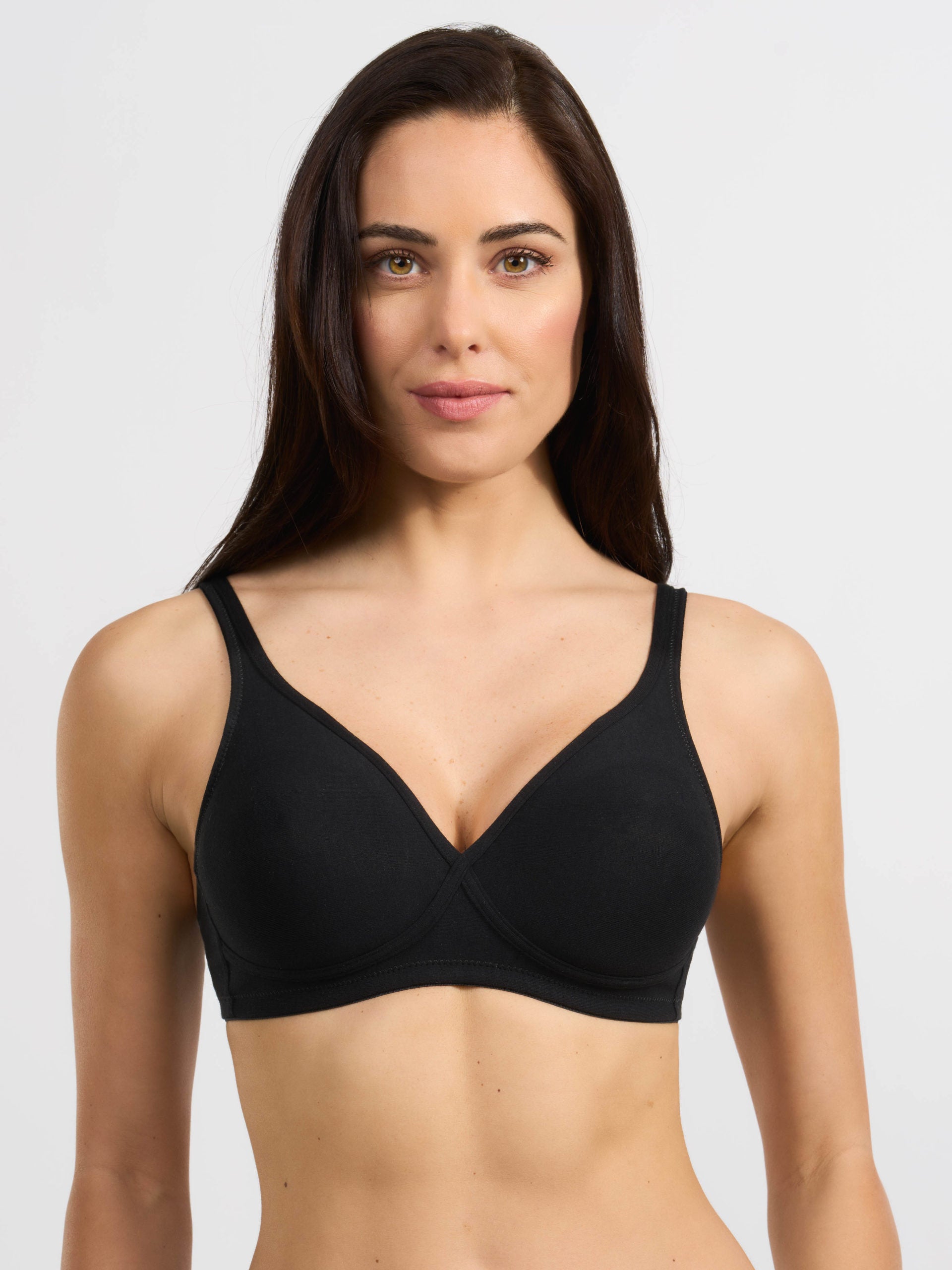SPIMAN Millennial reggiseno in cotone elasticizzato bianco