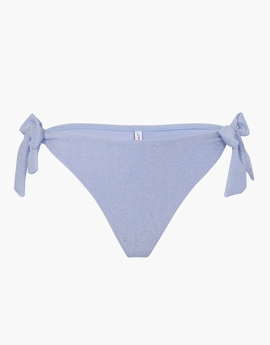 Lovable Glam Shiny Micro Sparkly Micro slip brasiliano azzurro polvere lillato