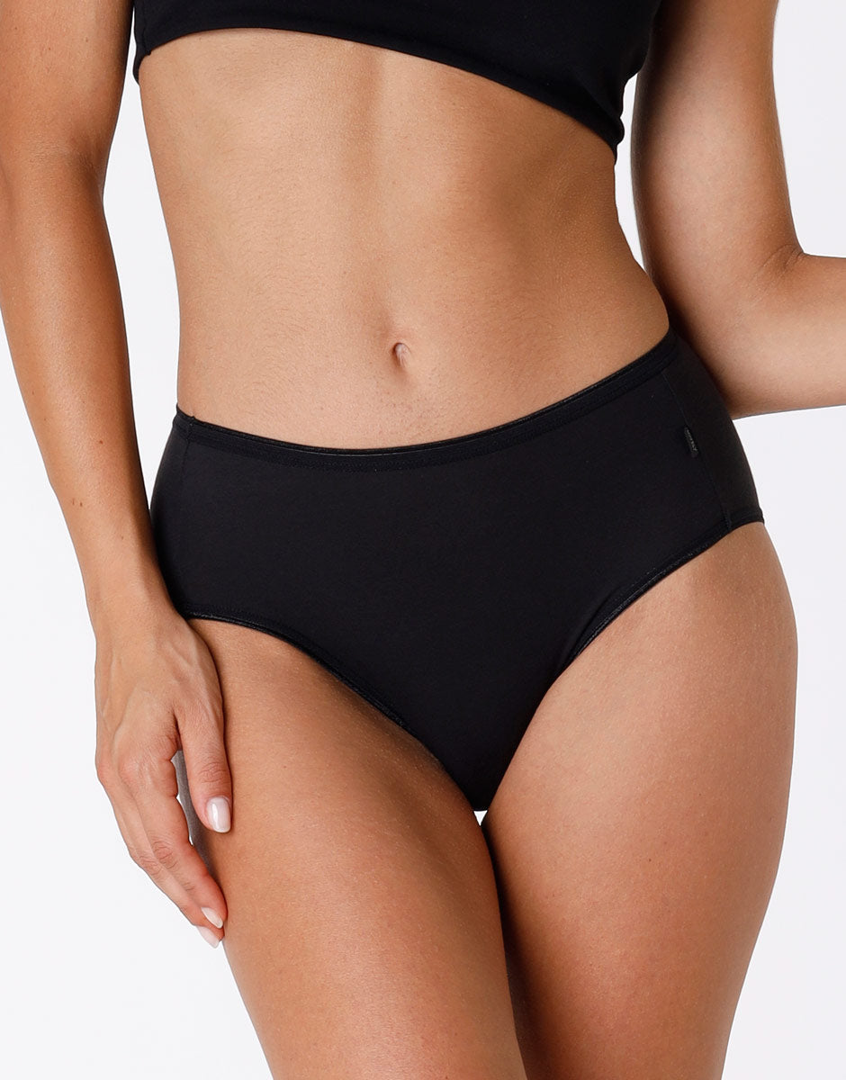 Lovable Lovely slip midi nero in cotone soft