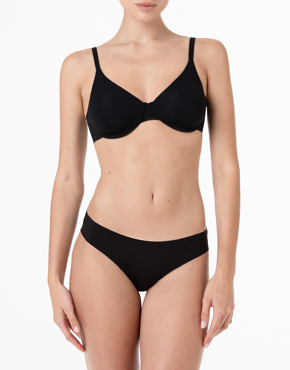 Lovable Invisible Essence reggiseno con ferretto nero in microfibra