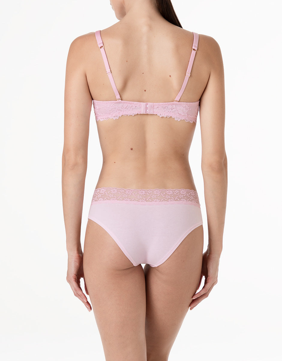 Lovable So Lacy Panties Table Panties slip midi rosa confetto taglia 3/M in cotone