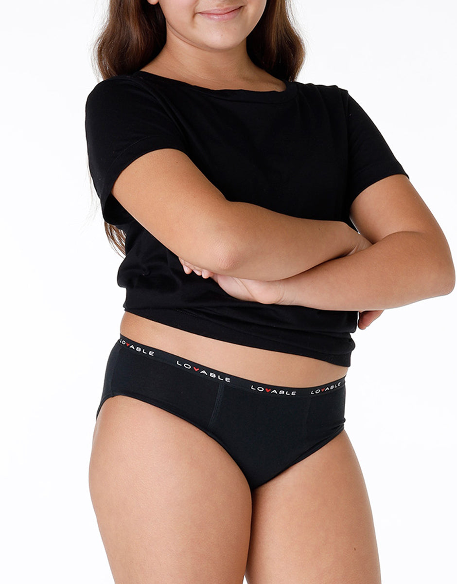 Lovable Lovely MY FIRST PERIOD PANTIES slip mestruale nero flusso medio