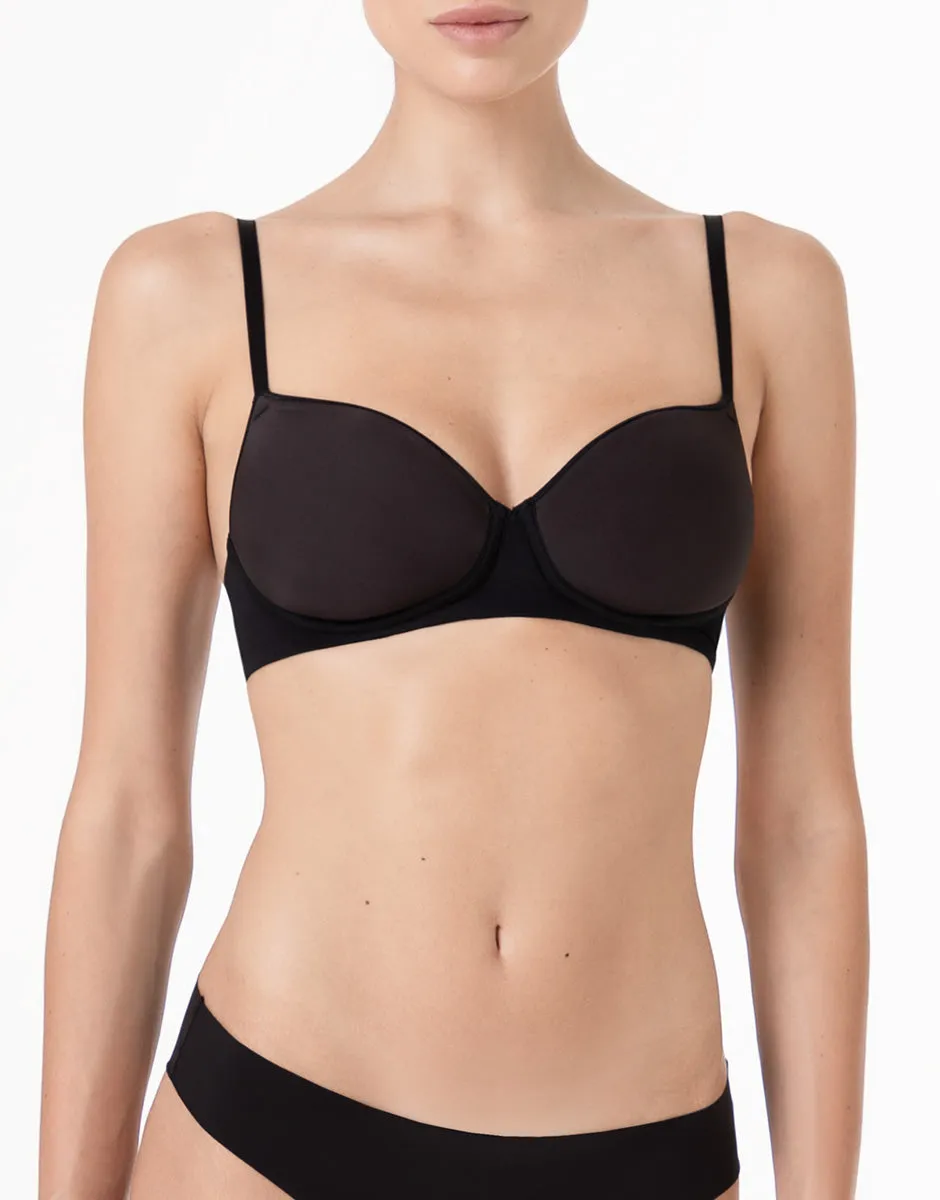 Lovable Invisible Breeze reggiseno senza ferretto nero coppa spacer