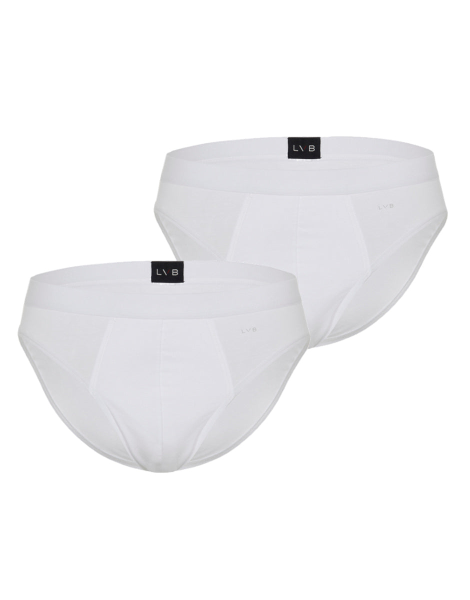 Lovable Value Elegance bipack slip in cotone elasticizzato bianco 2 pezzi