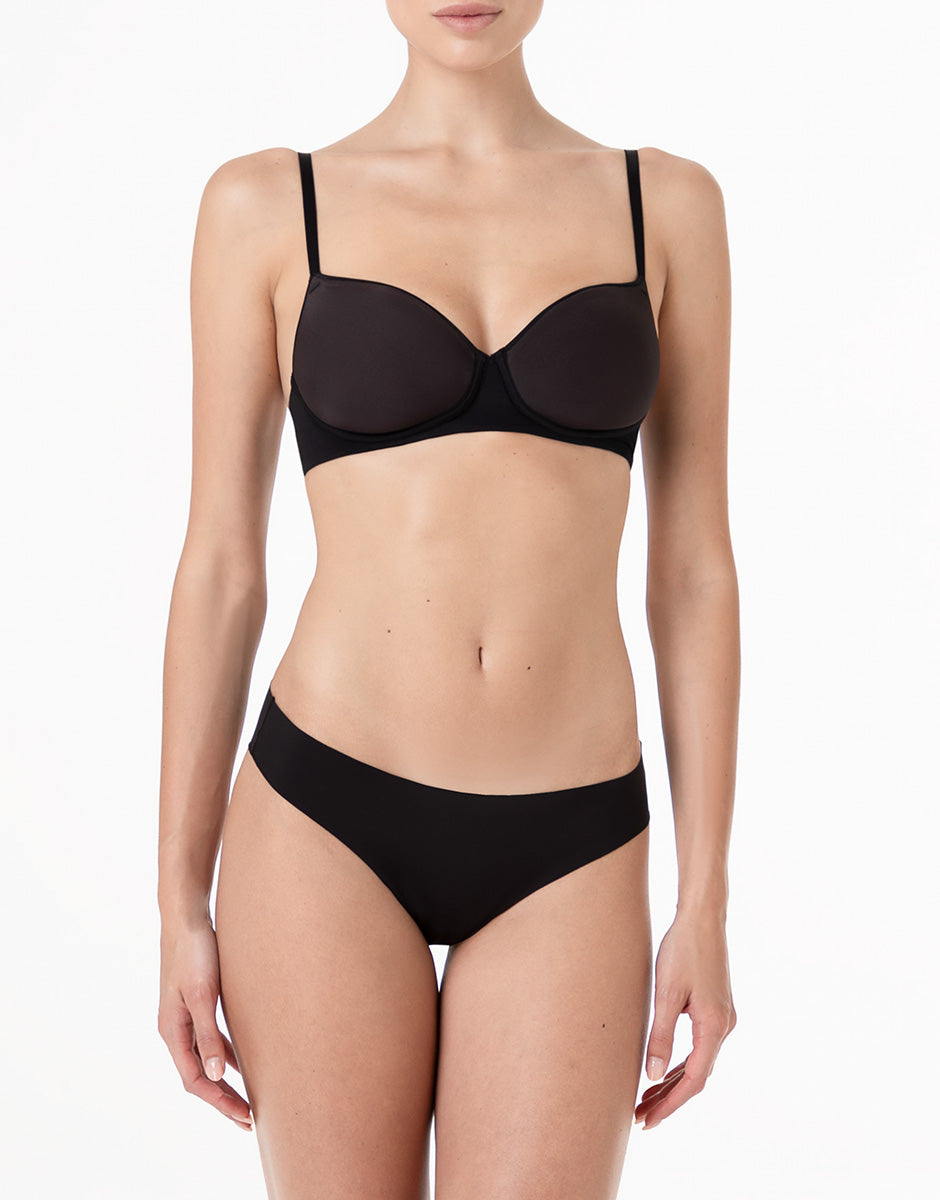 Lovable Invisible Breeze reggiseno senza ferretto nero coppa spacer