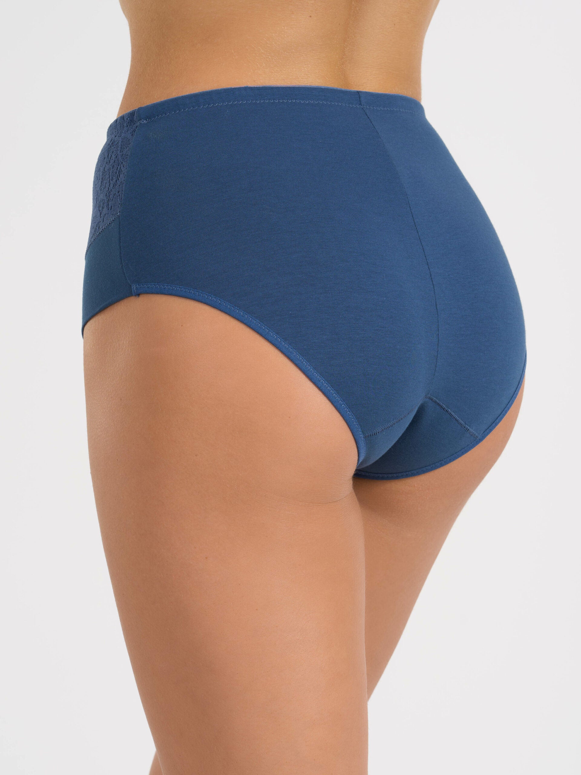 SPIMAN Cotton guainetta in cotone elasticizzato e pizzo