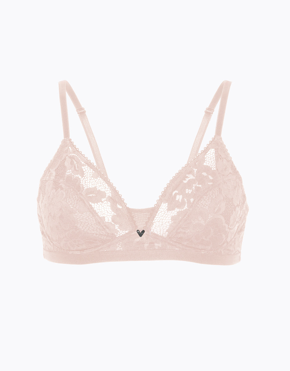 Lovable Anniversary Lace Reggiseno senza ferretto cipria in pizzo riciclato