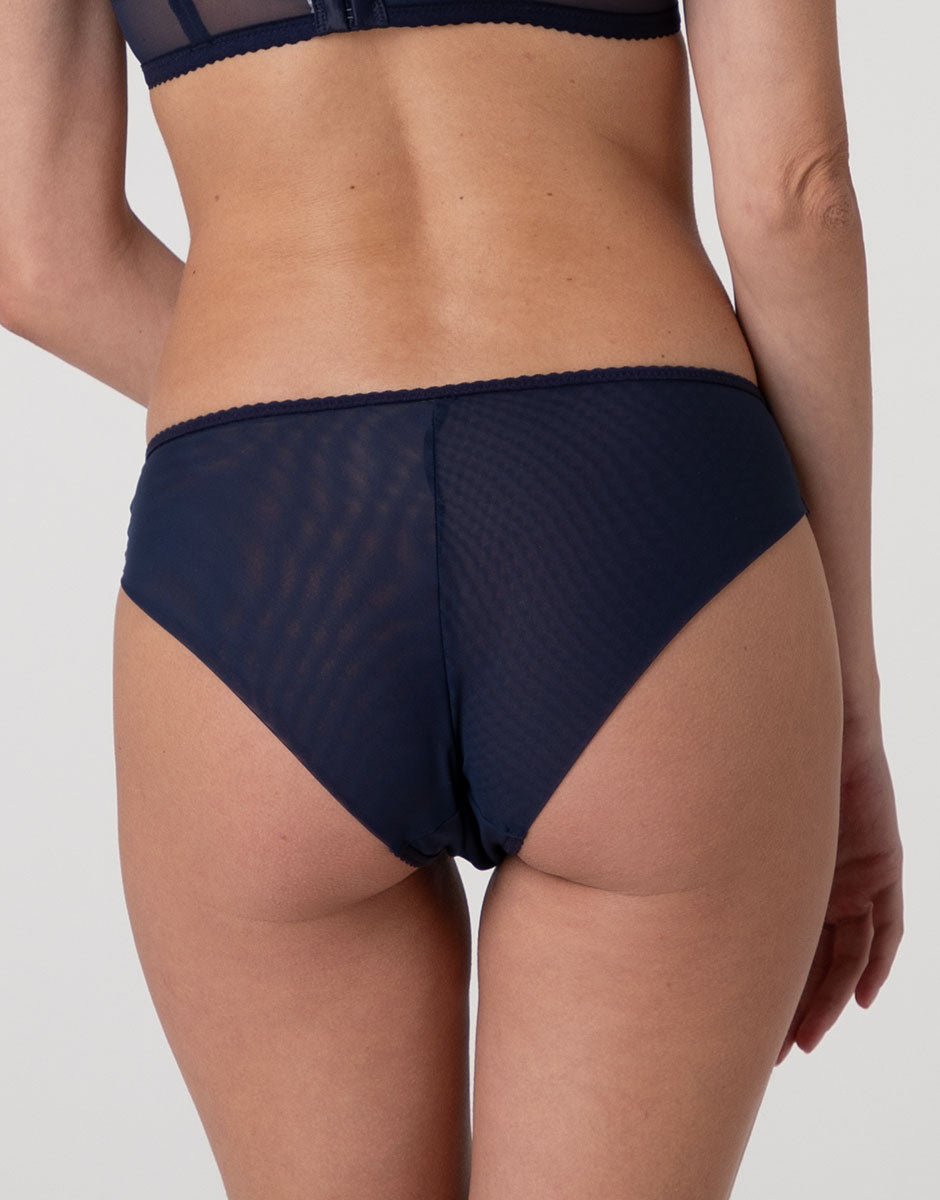Lovable So Lacy Panties Elegant Embroidery slip blu navy ricamato