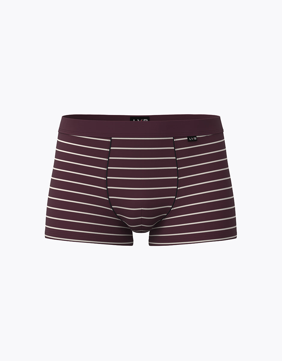 Lovable Value Elegance Boxer Casual Stretch Cotton boxer righe vinaccia avorio