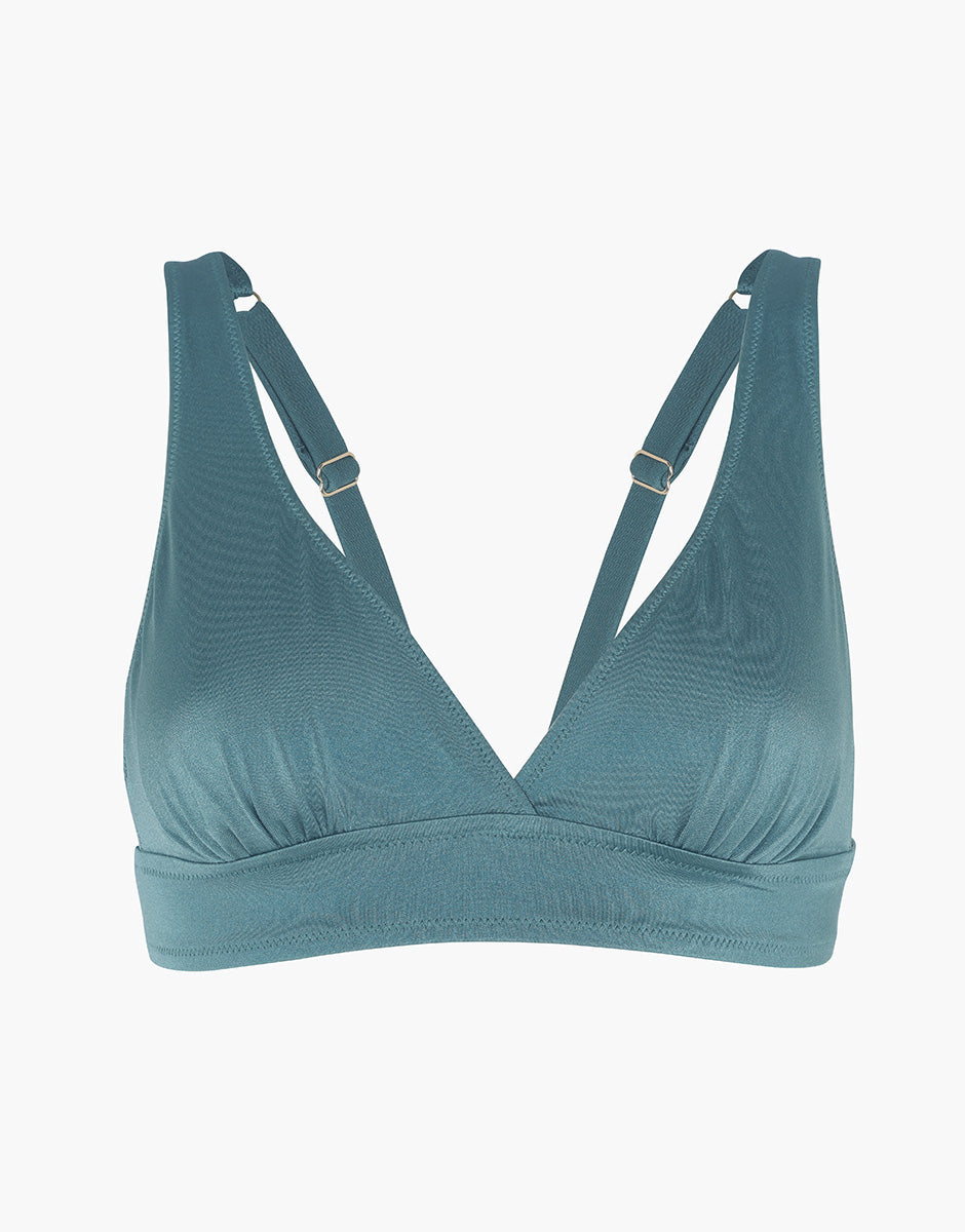 Lovable Glam Shiny Micro Plain Trendy Shiny Micro reggiseno triangolo verde
