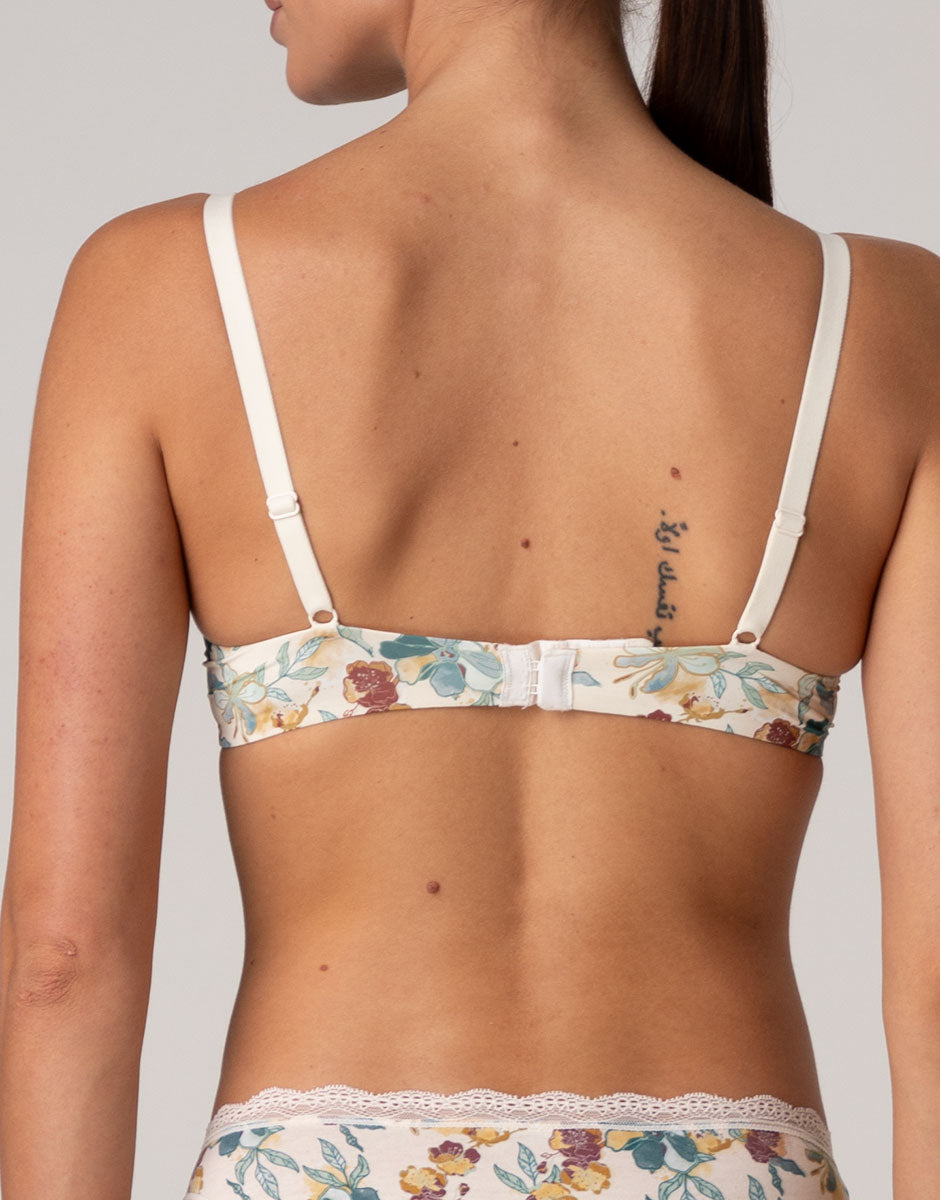 Lovable My Daily Comfort Printed reggiseno avorio perlato a fiori