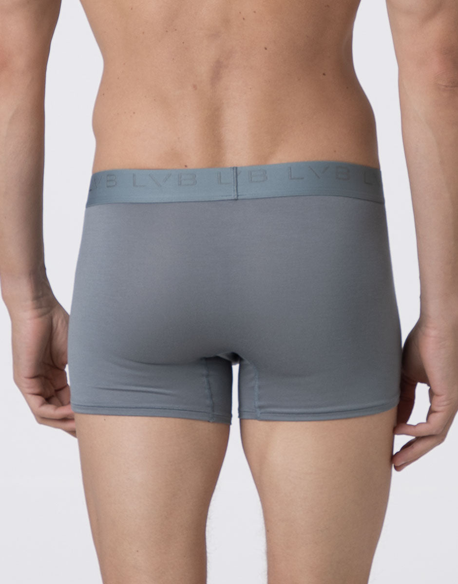 Lovable Value Elegance Boxer Lungo Ultra Stretch Modal carta da zucchero scuro