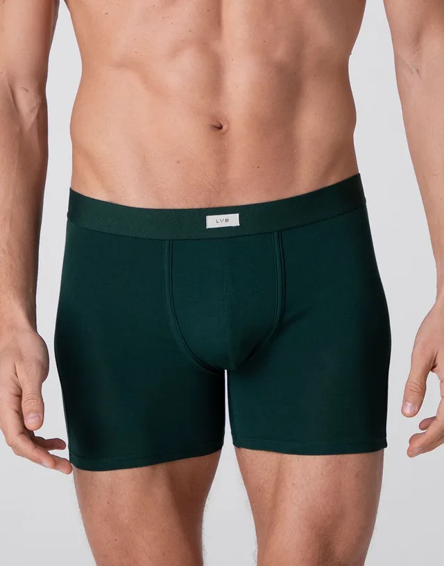 Lovable Value Elegance Modern Stretch Cotton boxer lungo verde scuro