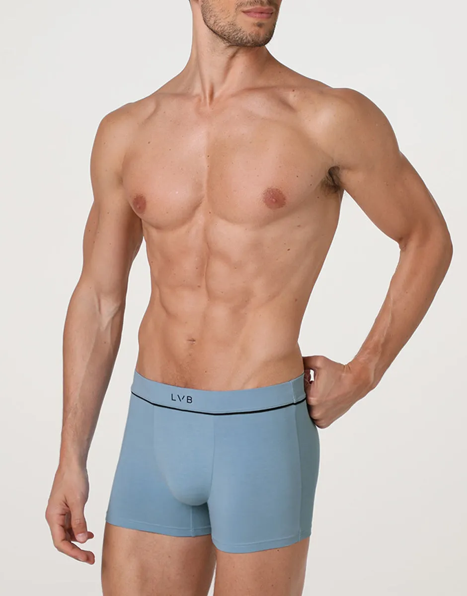 Lovable Value Elegance Boxer Modern Cotton Modal azzurro polvere