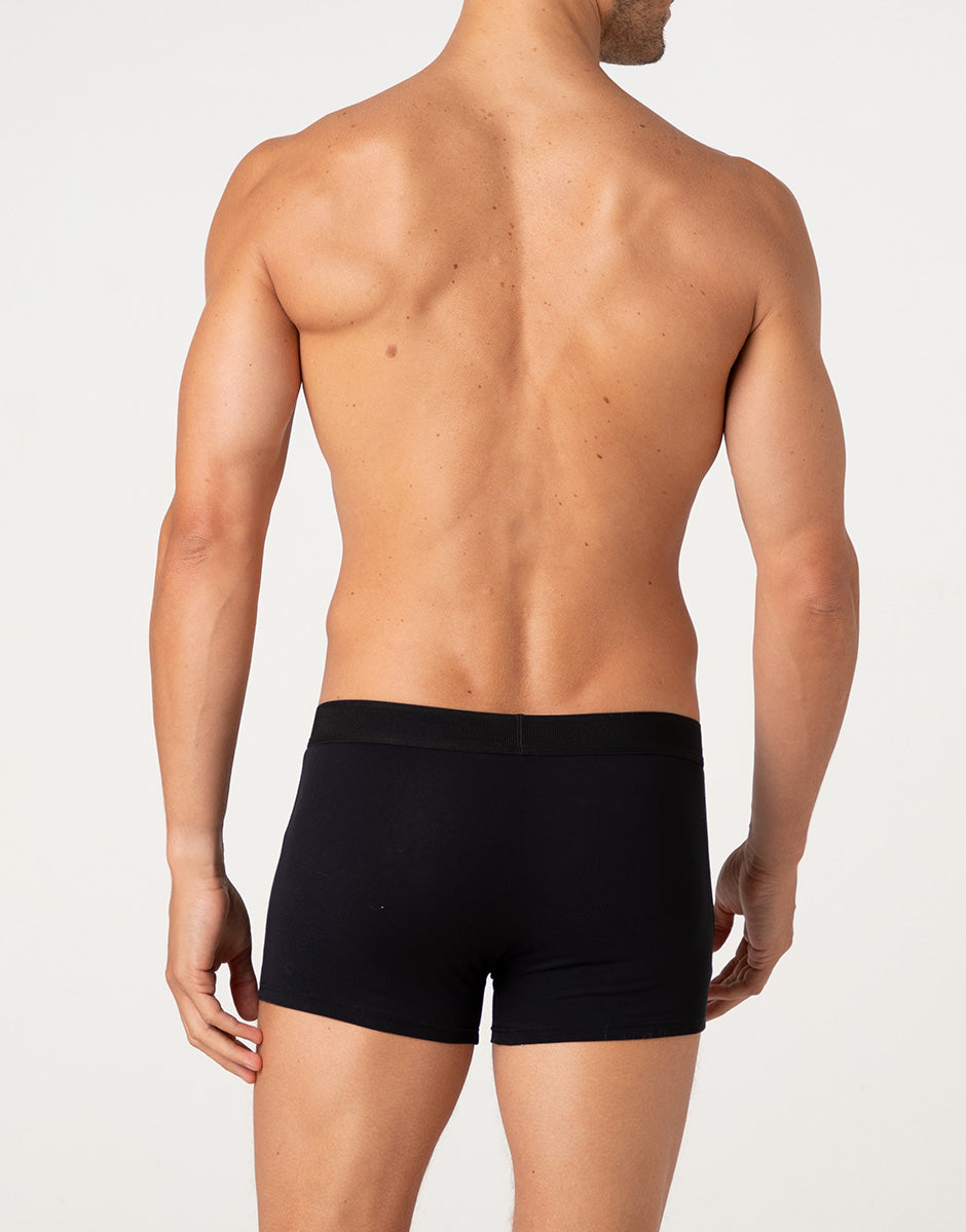 Lovable Value Elegance Signature Cotton boxer nero in cotone Pima