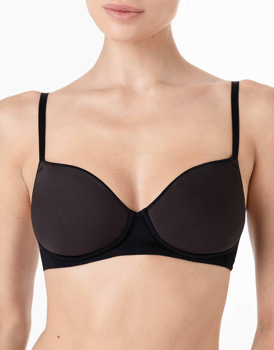 Lovable Invisible Breeze reggiseno senza ferretto nero coppa spacer