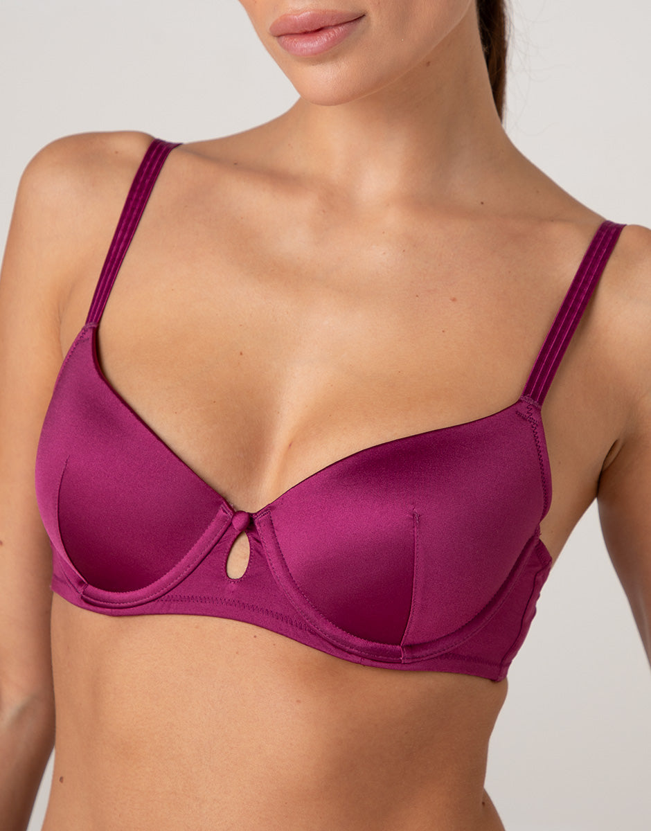 Lovable Invisible Lift Chic Micro reggiseno imbottito con ferretto lampone viola