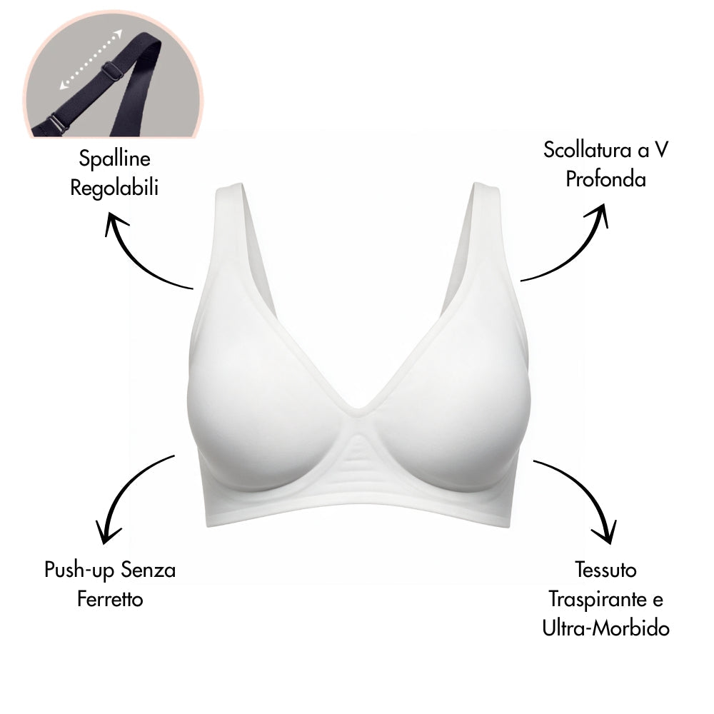 Notorious Notorious N°02 reggiseno con scollatura a V senza ferretti
