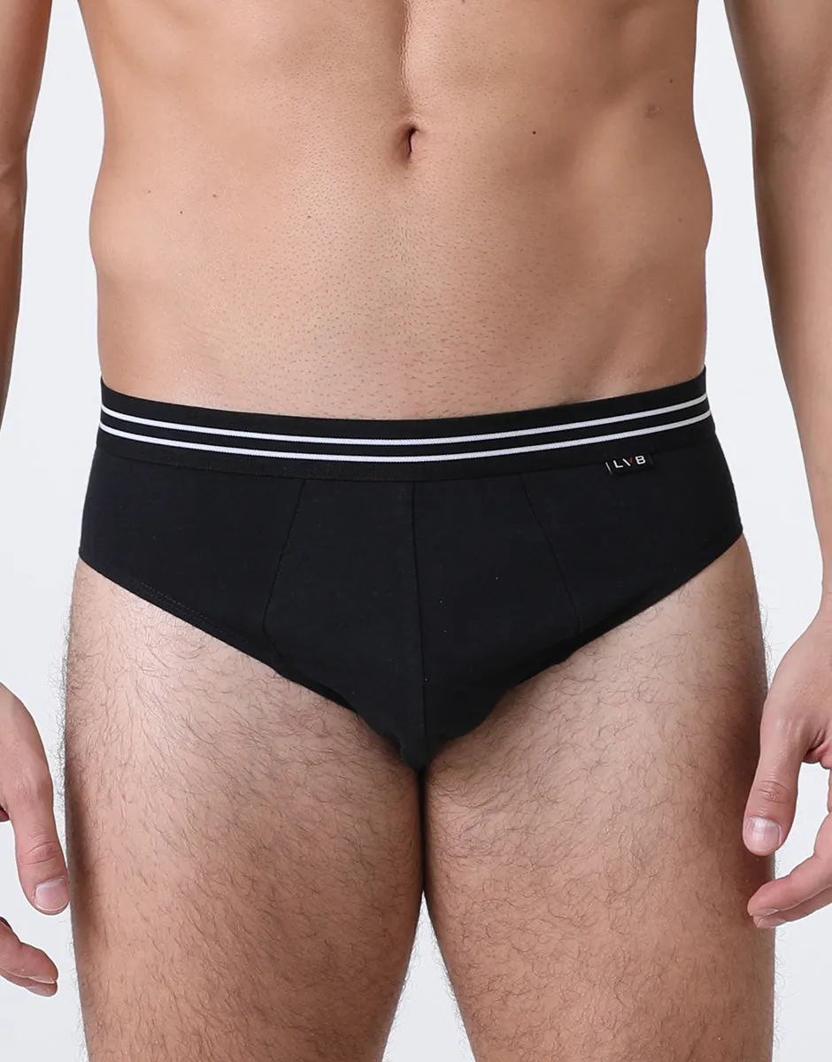 Lovable Value Elegance Basic Multipack slip bipack nero cotone elasticizzato