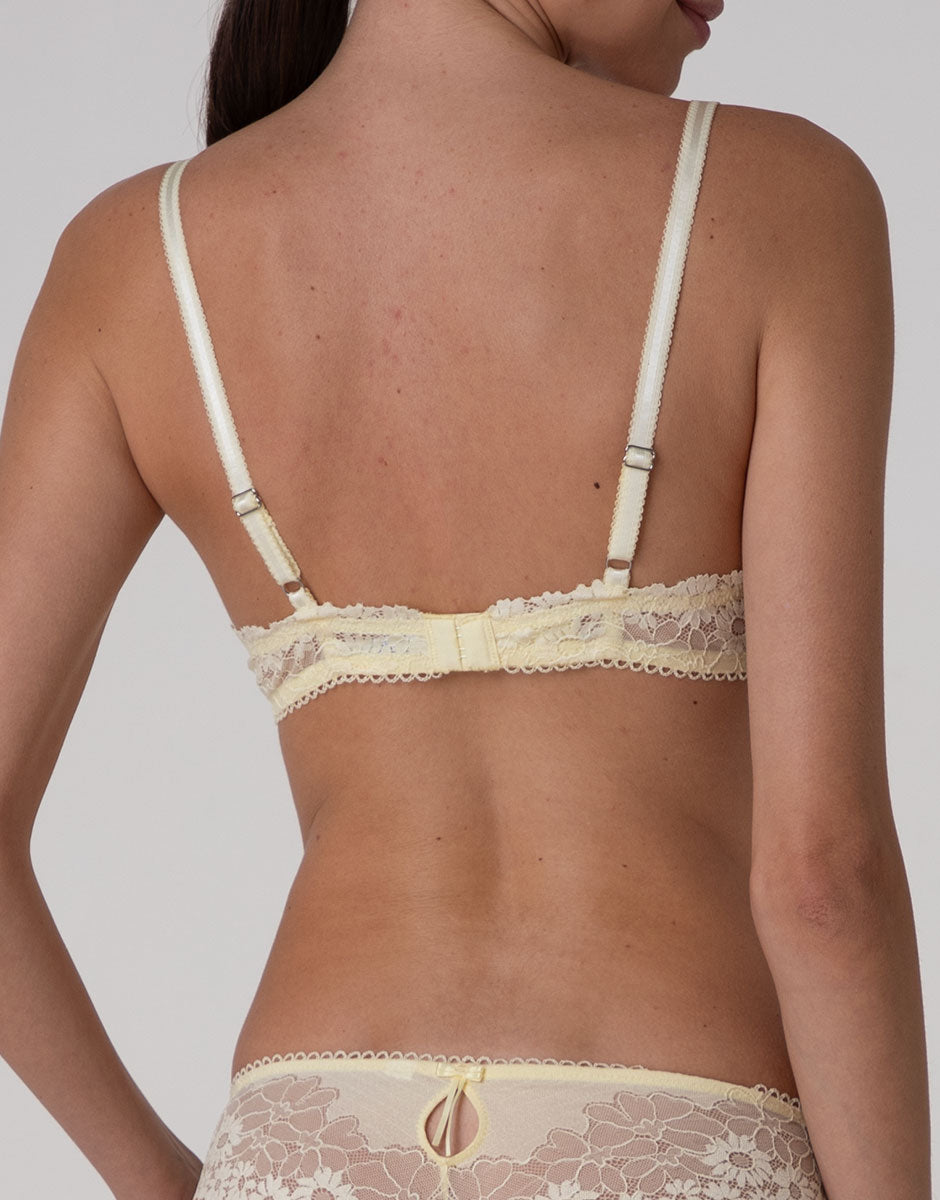 Lovable Garden Flowers Lace Reggiseno con Ferretto pizzo vaniglia