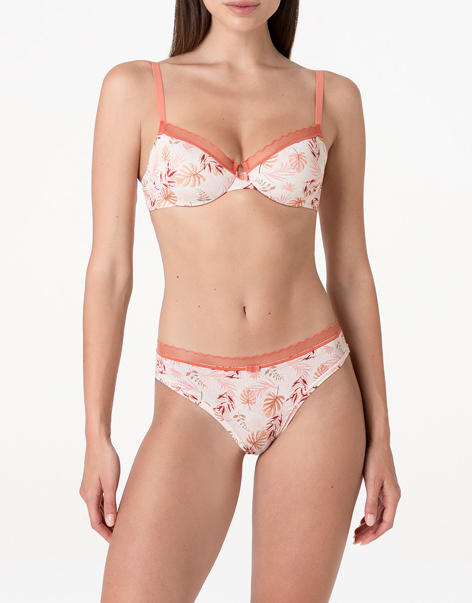 Lovable My Daily Comfort Printed reggiseno con ferretto rosa polvere